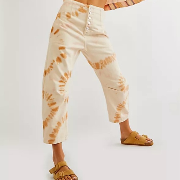 Free People | We the Free | Osaka Tie Dye Relaxed Jeans - Picture 3 of 12